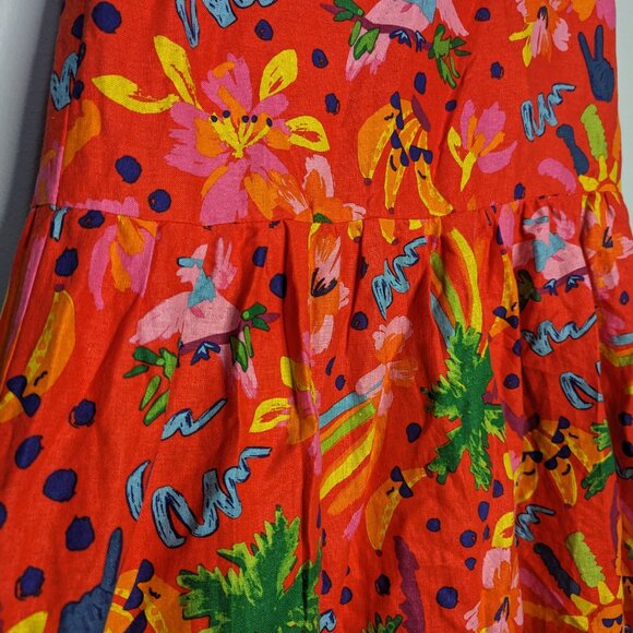 Vibrant Floral Midi Skirt - Picture 3 of 5